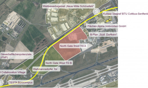 [Bild: Städtebauliche Untersuchung zur gewerblichen Entwicklung des Gebietes North Gate West (Teilgebiet A)]
